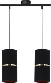 Candellux Gina lampă suspendată 2x60 W negru 32-19776