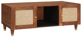 vidaXL Măsuțe de cafea cu raft cu depozitare cu ușă Maro 100 x 54 x 40 cm