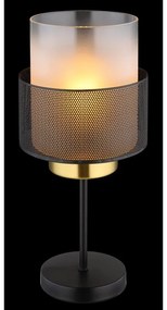 Veioza/Lampa de masa OLGA negru/satin