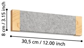 Aplică LED Eglo 390387 VALLELADO 2xLED/5,4W/230V 3000K