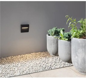 Mini Aplica LED pentru iluminat exterior IP65 RAY negru