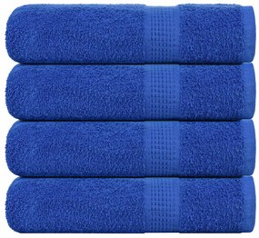 vidaXL Prosoape de duș 4 buc Albastru 70x140 cm 360 g/m² 100% bumbac