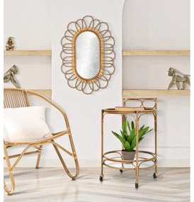 Măsuță de servire cu roți din metal ø 51 cm Panama – Mauro Ferretti