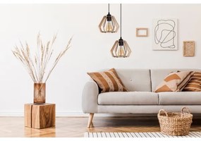 Lustră pe cablu BERGO 2xE27/60W/230V neagră