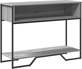 vidaXL Măsuță consolă, gri sonoma, 100x35x74,5 cm, lemn prelucrat