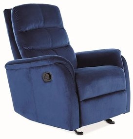 Fotoliu Recliner Jowis Catifea, Albastru Bluvel 86