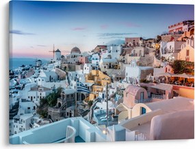 Tablou - Amurg în Santorini (70x50 cm)
