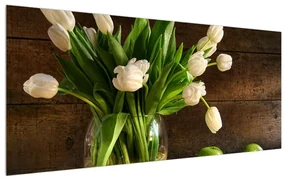 Tablou cu lalele în vază (120x50 cm), în 40 de alte dimensiuni noi