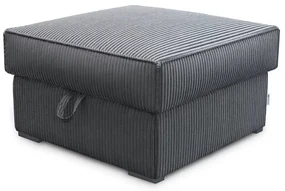 Taburet gri SMART COSARO cu spatiu de depozitare 65x65 cm