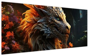 Tablou - Dragon (120x50 cm)