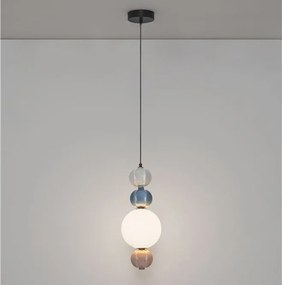 Pendul, Lustra LED cu ceramica multicolora DAZZ