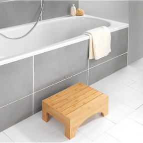 Taburet / treaptă din bambus pentru baie Wenko Bamboo