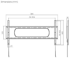 TV MOUNT SERIOUX TV73-48F 43"-90" 80KG