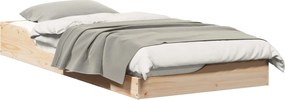 vidaXL Cadru de pat Maro 80 x 200 cm Lemn de pin masiv