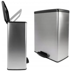 Coș de gunoi din plastic cu pedală 65 l Rectangular - Curver