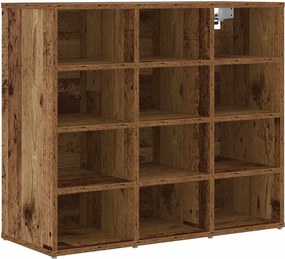 vidaXL Dulap pentru pantofi Lemn vechi 77,5 x 30 x 67 cm Lemn compozit