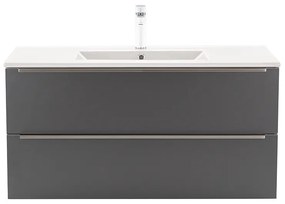 Dulap inferior Vario Trim 100 cu lavoar alb-antracit