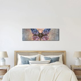 Tablou - Fluture steampunk (cu ceas) (90x30 cm)