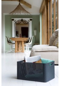 Cutie de depozitare gri din plastic cu capac 33x44,5x25 cm Style – Curver