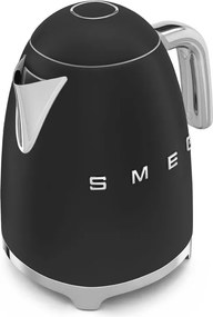 Ceainic electric SMEG KLF03BLMEU, 2400 W, 1,7 l, bază rotativă la 360°, finisaj mat, negru