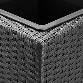 Deuba Ghiveci de flori 83x30,5x60cm - negru