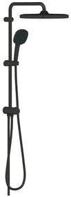 Coloana dus fara baterie Grohe Tempesta System 250 Cube, negru mat