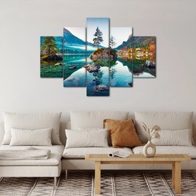 Tablou - Lacul Hintersee, Alpii Bavarezi, Austria (150x105 cm)
