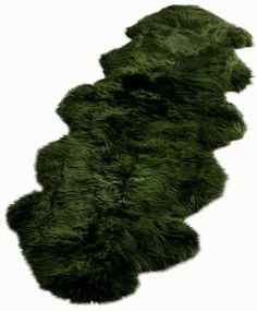 Blană de oaie Native Natural Double, 60 x 240 cm, verde