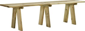 vidaXL Bancă de grădină, 160 cm, lemn masiv de pin tratat