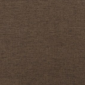 Fotoliu canapea cu taburet, maro, 60 cm, material textil