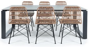 Set mobilier de grădină cu masă Strong și scaune Gabriela Bonami Selection