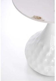 Măsuță de cafea Goccia, marmură / alb