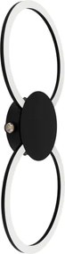 Eglo 902124 - Aplică de perete VENTICELLO, LED/20W/230V + LED/0,91W, neagră