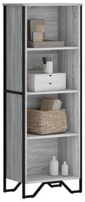 vidaXL Bibliotecă, gri sonoma, 50x31x137,5 cm, lemn prelucrat