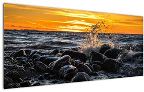 Tablou cu valurile mării (120x50 cm), în 40 de alte dimensiuni noi