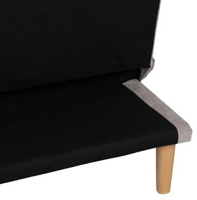 Canapea gri deschis extensibilă cu tapițerie din chenille 178 cm – Ixia