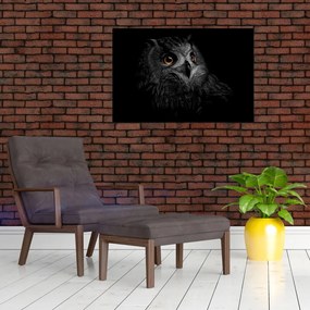 Tablou - Bufniță, ilustrație (90x60 cm)