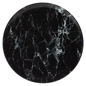 Farfurie din porțelan Villeroy &amp; Boch Marmory, ø 27 cm, negru - alb