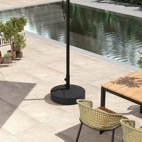 Outsunny Bază pentru Umbrelă Reumplibilă cu Apă 25kg/Nisip 30kg, pentru Tije de Umbrelă Ø36/38/48 mm, Negru | Aosom Romania