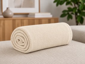 Patura din fleece MELVIRA DUO, piersic deschisă Dimensiune: 150 x 200 cm