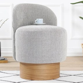 Fotoliu pentru copii RIKI, 40 x 47 cm, gri