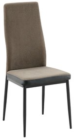 Scaun sufragerie Enrico (maro închis + negru) . 1116316
