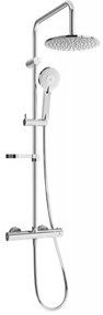 Mexen KX40 set de duș cu pară de tip ploaie și baterie termostatică, Crom - 771504091-00