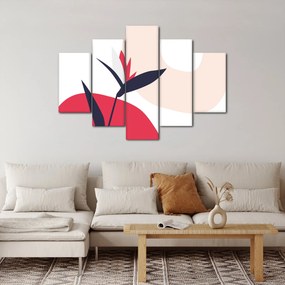 Tablou - Abstracție florală roz N⁰1 (150x105 cm)
