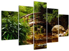 Tablou - Pod prin râu (150x105 cm)