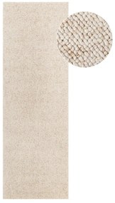 Covor tip traversă crem lavabil 80x240 cm Rocco Cream – Elle Decoration