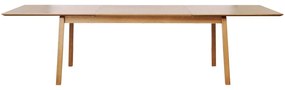 Masă de dining extensibilă cu blat cu aspect de lemn de stejar 95x190 cm Bari – Unique Furniture