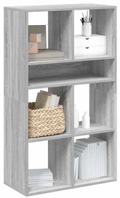 vidaXL Bibliotecă, gri sonoma, 66x31x112 cm, lemn prelucrat