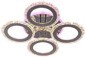 Lustră LED RGB aplicată dimabilă LED/55W/230V 3000-6500K + telecomandă