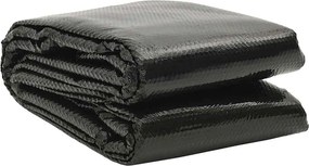 vidaXL Prelată piscină, negru, 450 x 220 cm, PE